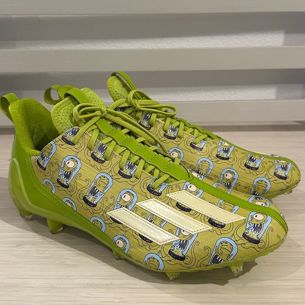 Adidas Adizero Simpsons Treehouse Of Horror Football Cleats  Size 13‎